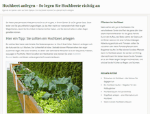 Tablet Screenshot of hochbeetanlegen.com